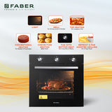Faber FBIO 80L 4F BK Built in Oven For Kitchen Online at best price