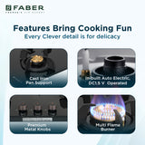 Buy Hob PRIME HT703 CRS BR CI AI Online at best price Faber India