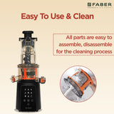 Buy Faber FSJ 200 BK-M (Slow Juicer+ salad maker) Slow Juicer Online