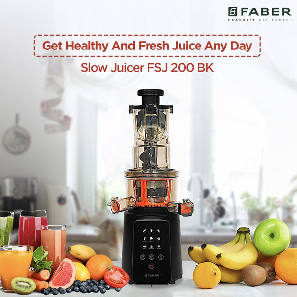 
        Buy Faber FSJ 200 BK-M Slow Juicer, salad maker Online @32% OFF
        
        

        
          – Faber India
        
