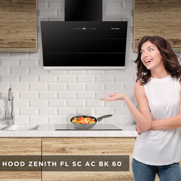 Sleek Zenith FL SC AC BK 90 Kitchen Chimney Buy now at 27 990