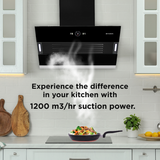 1200 M3/Hr Suction Power Kitchen Chimney
