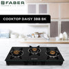 Faber India  HOB COOKTOP DAISY 3BB BK Hobtop For Kitchen