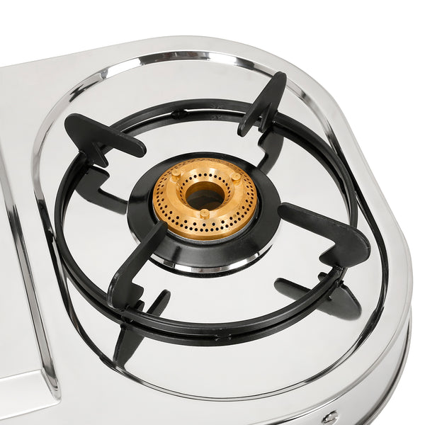 Buy HOB COOKTOP CRYSTAL 2BB SS Cooktop Online Faber India