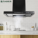Faber HOOD BONITO 3D IND HC SC FL BK 75cm Kitchen Chimney