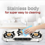 HOB COOKTOP CRYSTAL 3BB SS