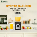 SPORTS BLENDER 4 IN 1 ARIA NERO WITH CHOPPER