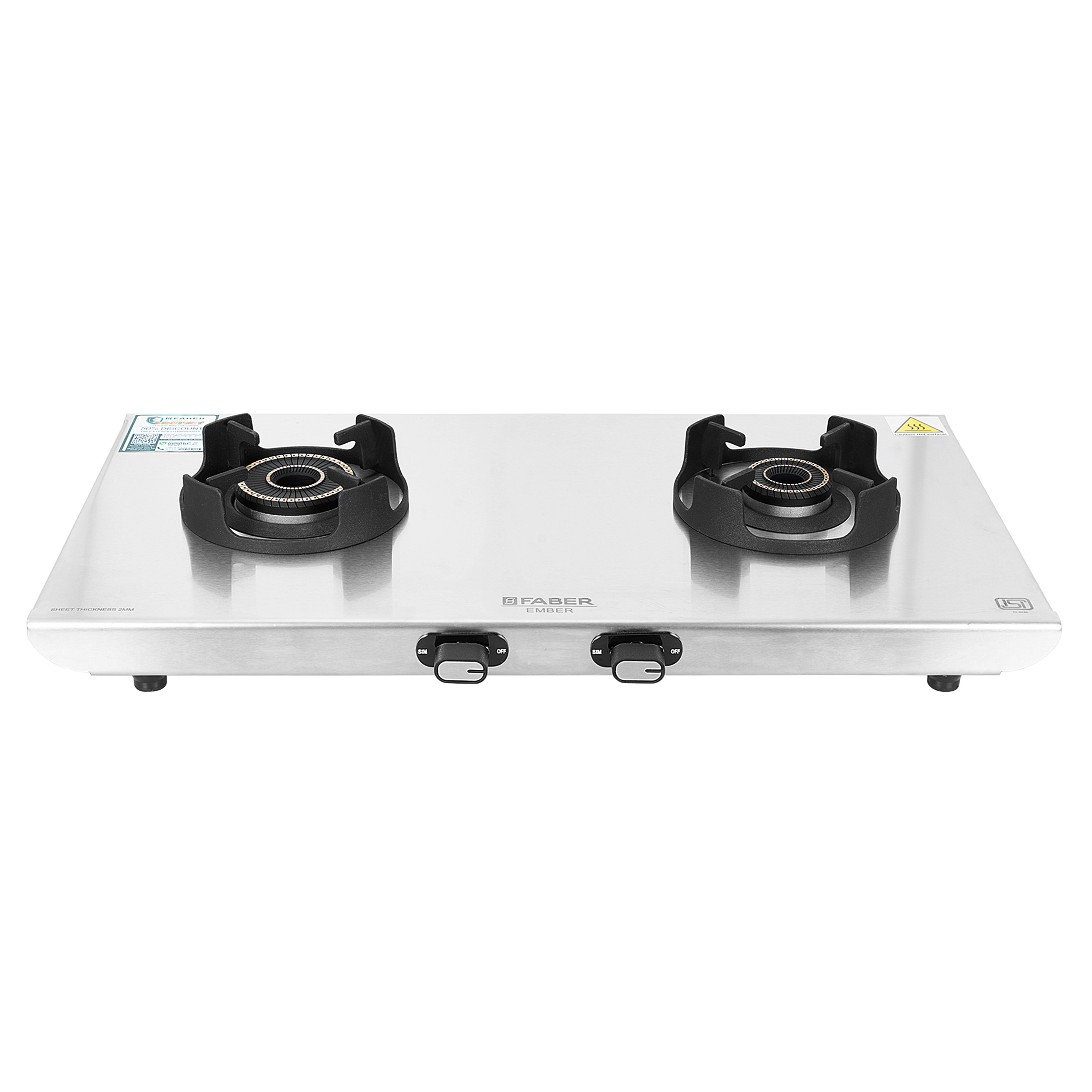 COOKTOP EMBER 2BB SS CI Buy now at ₹ 6,590
