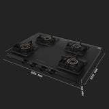 COOKTOP BLOSSOM 4BB BK CI