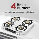 HOB COOKTOP CRYSTAL 4BB SS