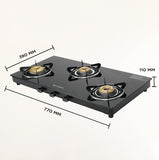 COOKTOP SPARK 3BB BK