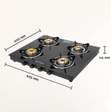 COOKTOP SPARK 4BB BK