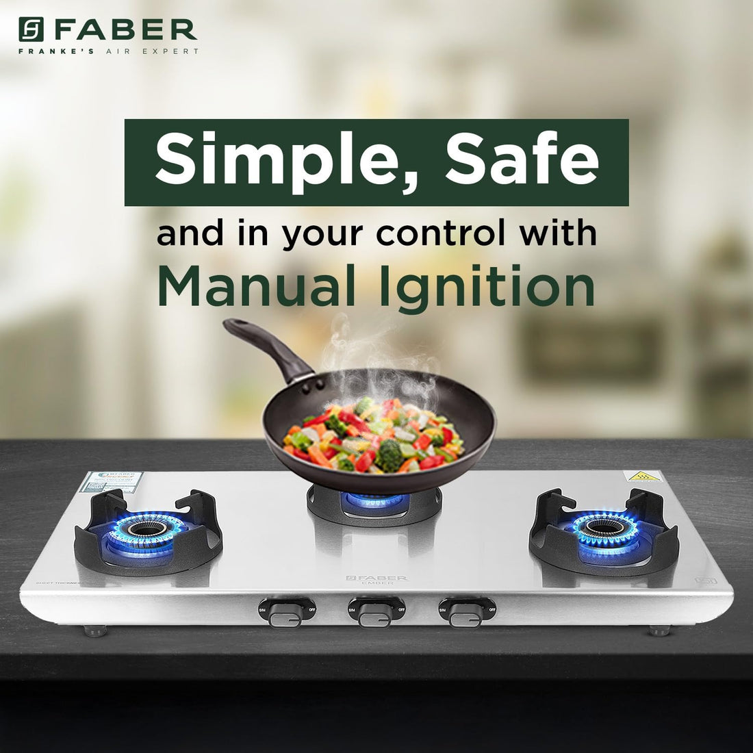 COOKTOP EMBER 3BB SS CI - Buy now at ₹ 9,660
