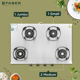 COOKTOP EMBER 4BB SS CI