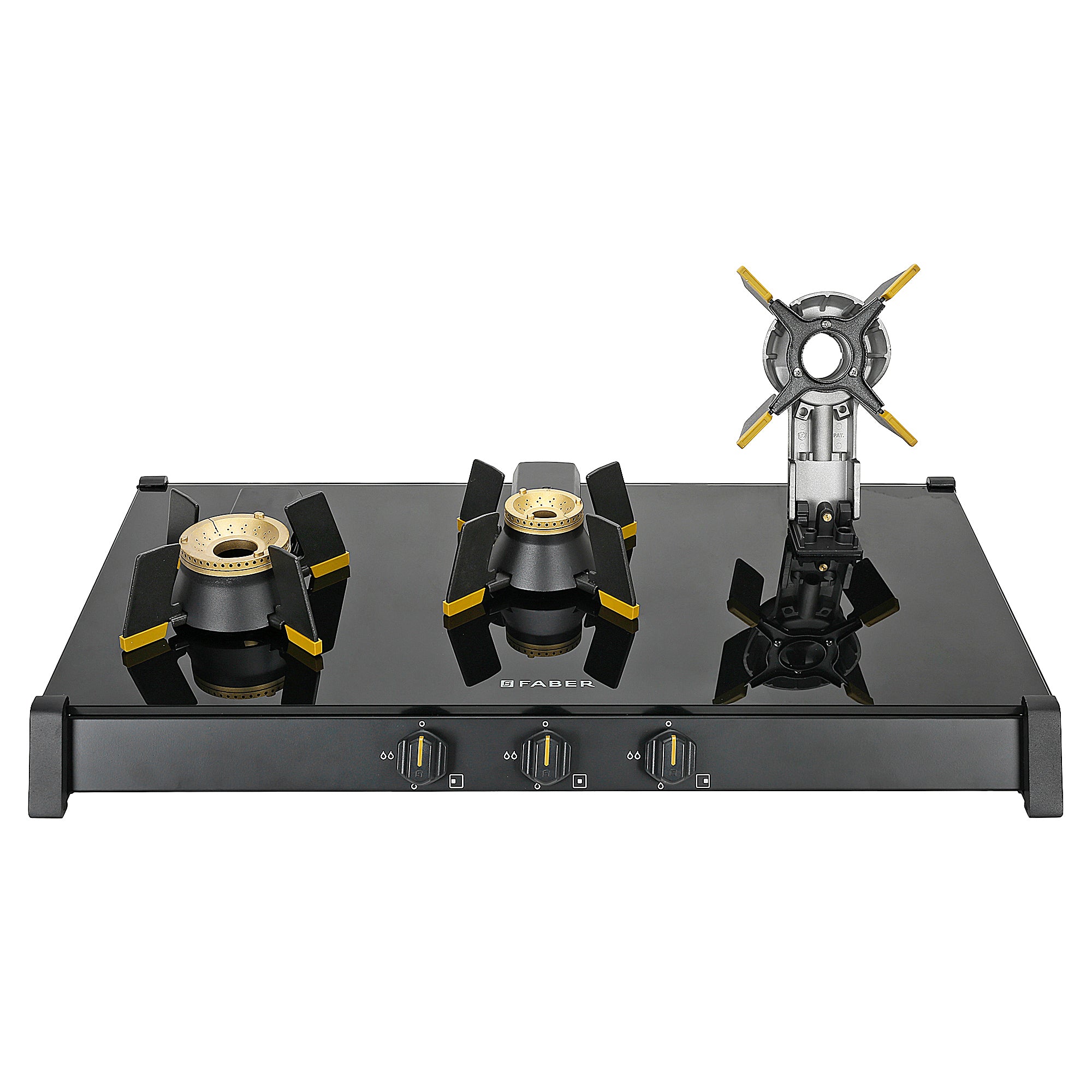 Buy Faber Best 3 Burner GENIUS 753 BK Cooktop Online - Buy now at ₹ 15,047
