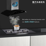 Shop now Faber HOOD ELLORA 3D IN HC SC BF BK 90 Kitchen Chimney Online