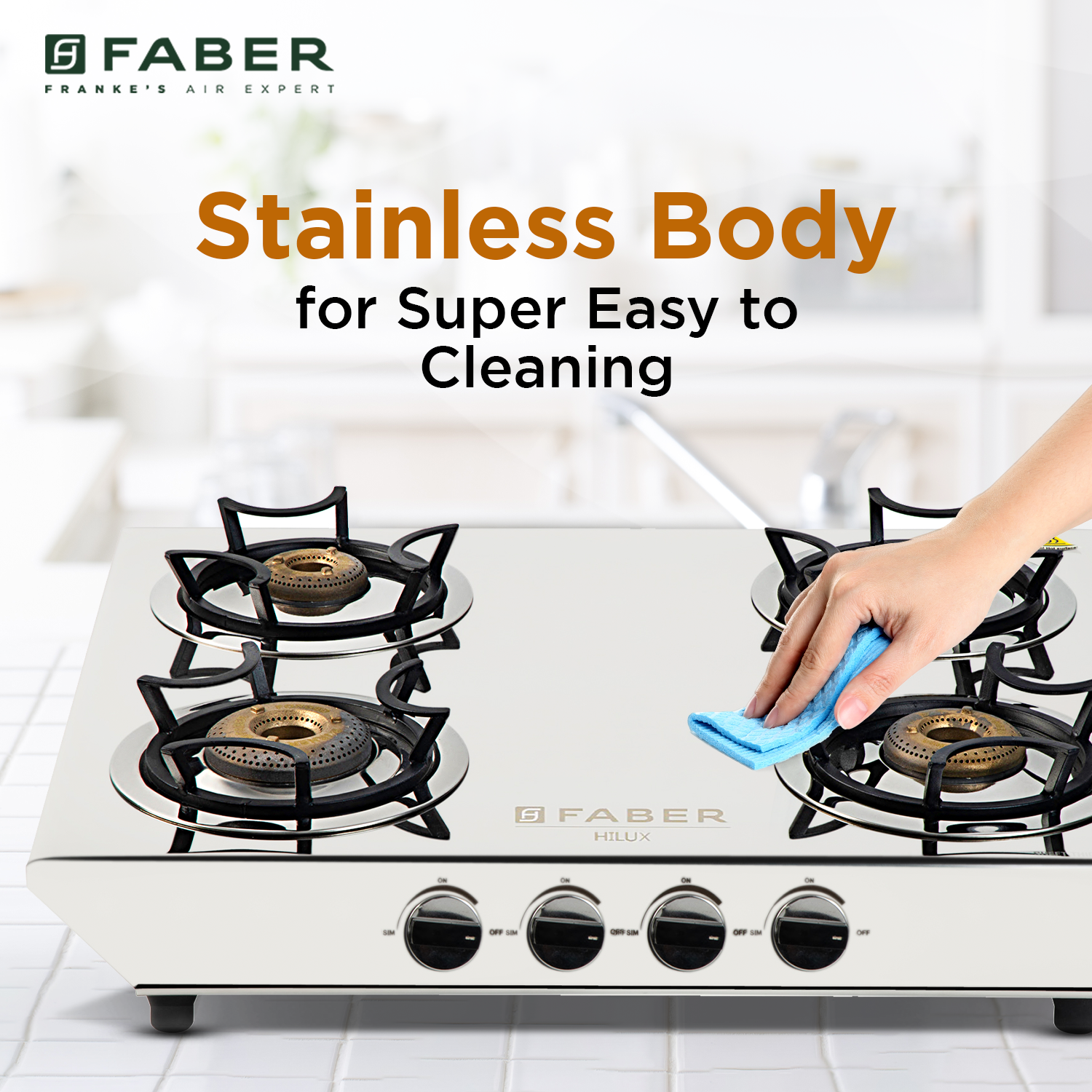 Buy Faber Hob 4 Brass Burner HILUX MAX COOKTOP Online at Best Price Buy now at ₹ 13,050