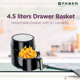 Buy Faber India FAF 4.5MSBK - 4.5l Hot Air Fryer Air Fryer Online