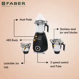 Faber India FMG CROWN 800 W 3J NERO Mixer grinder For Kitchen