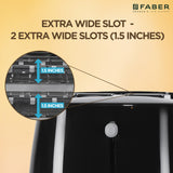 Buy Faber FT 900W BK - Pop Up Toaster Online