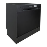 Faber FFSD 6PR 8S Ace Black Dishwashers For Kitchen