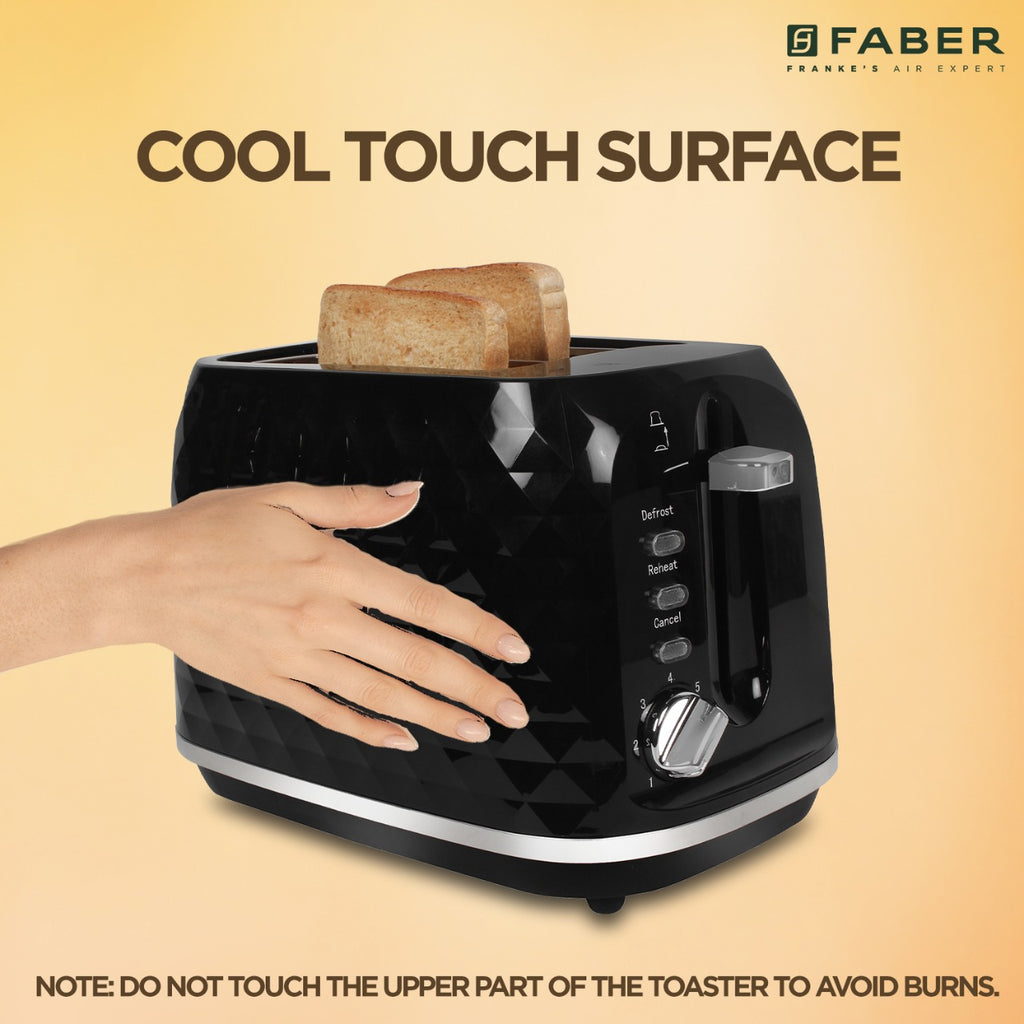 Shop Faber 950W DLX Black Best Pop up Toaster Online Buy now at ₹ 2,399
