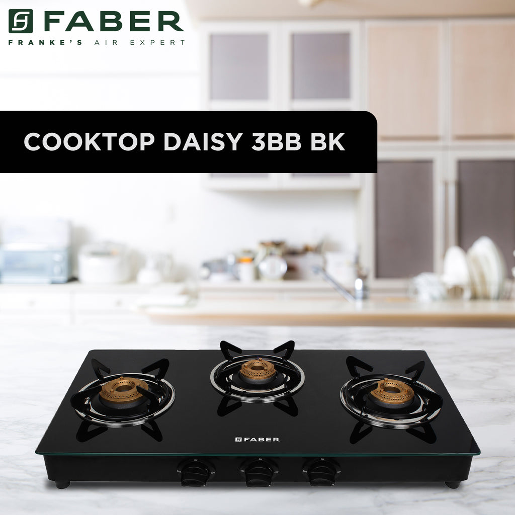 Buy HOB COOKTOP DAISY 3BB BK Hobtop Online Faber India Buy now at