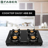Faber India  HOB COOKTOP DAISY 4BB BK Hobtop For Kitchen