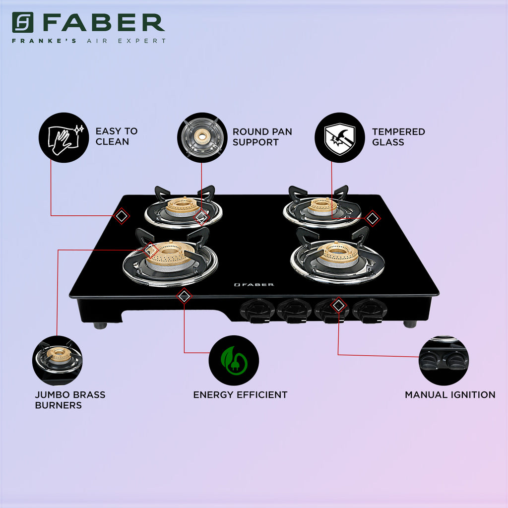 Buy HOB COOKTOP MAGIC 4BB BK Hobtop Online Faber India Buy now at