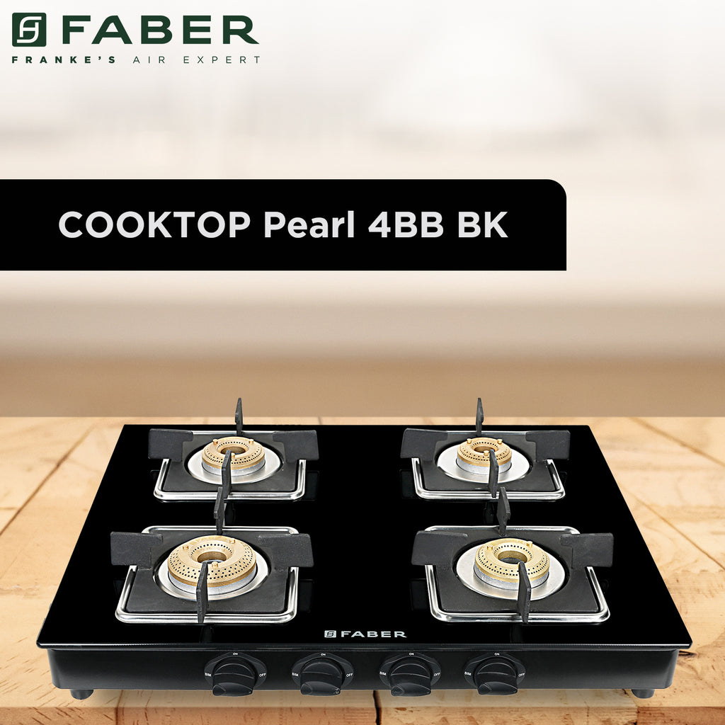 Buy HOB COOKTOP PEARL 4BB BK Hobtop Online Faber India Buy now at