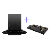Faber India COMBO(HOOD ORIENT 60+POWER 3B COOKTOP) Chimney Combo