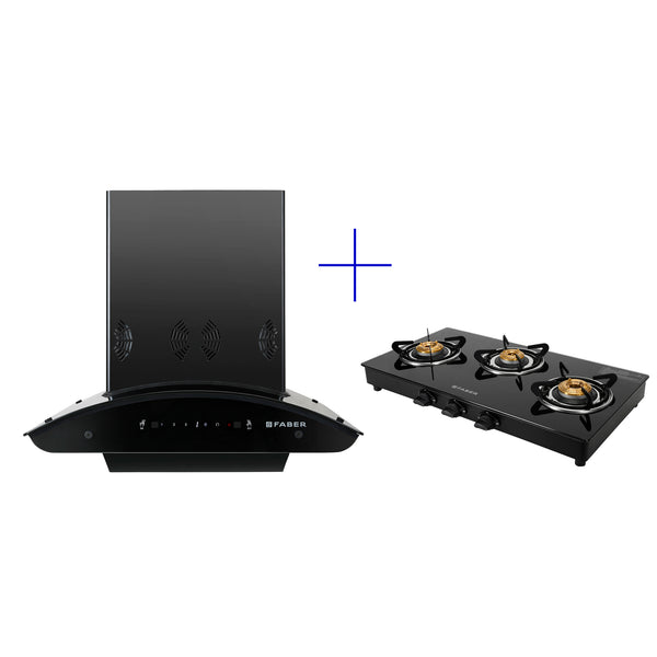 Buy COMBO(HOOD ORIENT 60+POWER 3B COOKTOP) Chimney Combo Online Faber