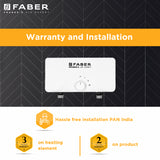 Buy Faber FWG AGNES 3.5 KW (Instant Water Geyser) Water Heaters Online