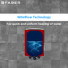 Whirlflow Technology for uniform water heating in Faber Water Gyeser