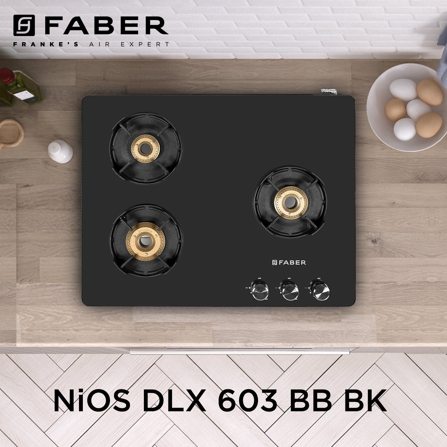 Buy NiOS DLX 653 BB BK Gas Appliance Online Faber India Buy now at
