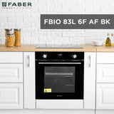 Faber India FBIO 83L 6F AF BK Built in Oven For Kitchen
