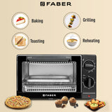 Faber OTG with Baking, Grilling, Toasting and Reheating features