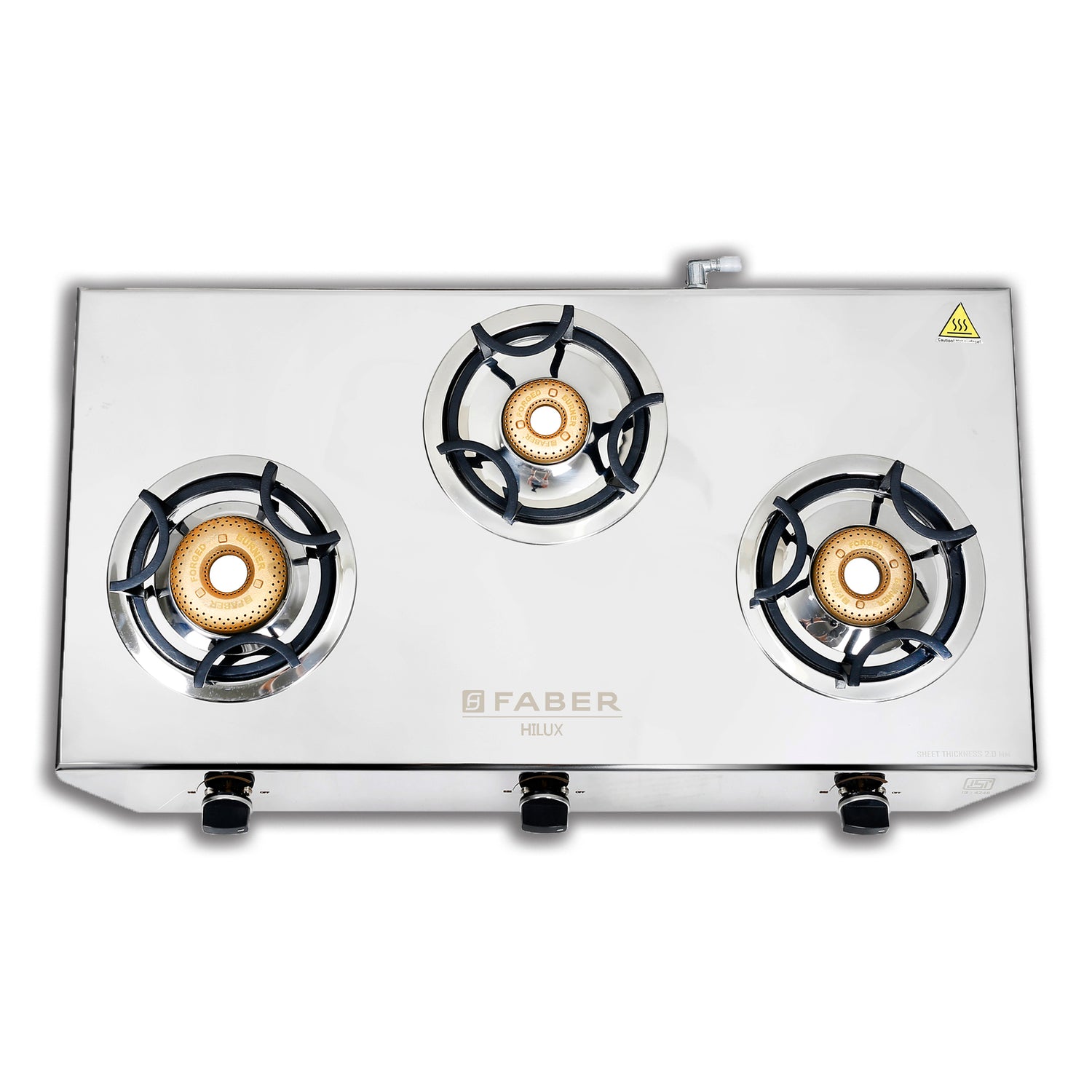 Buy HOB COOKTOP HILUX MAX 3BB SS Hobtop Online Faber India