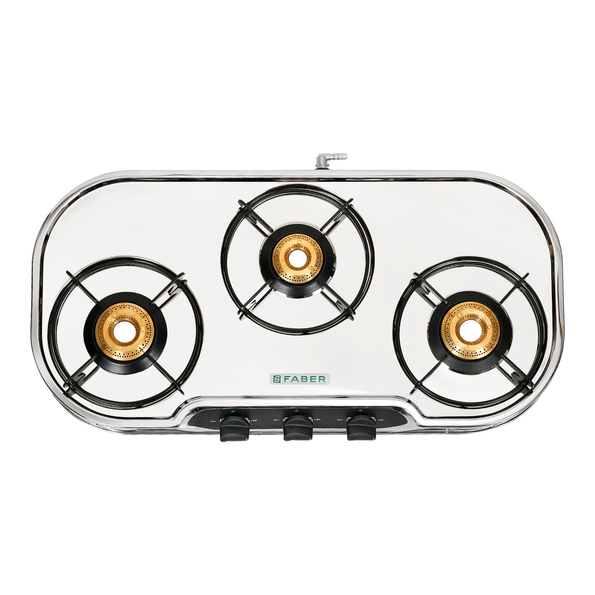 Buy HOB COOKTOP CRYSTAL 3BB SS Cooktop Online Faber India