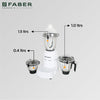 Faber India FMG VOGUE 600 W 3J BLANC Mixer grinder For Kitchen