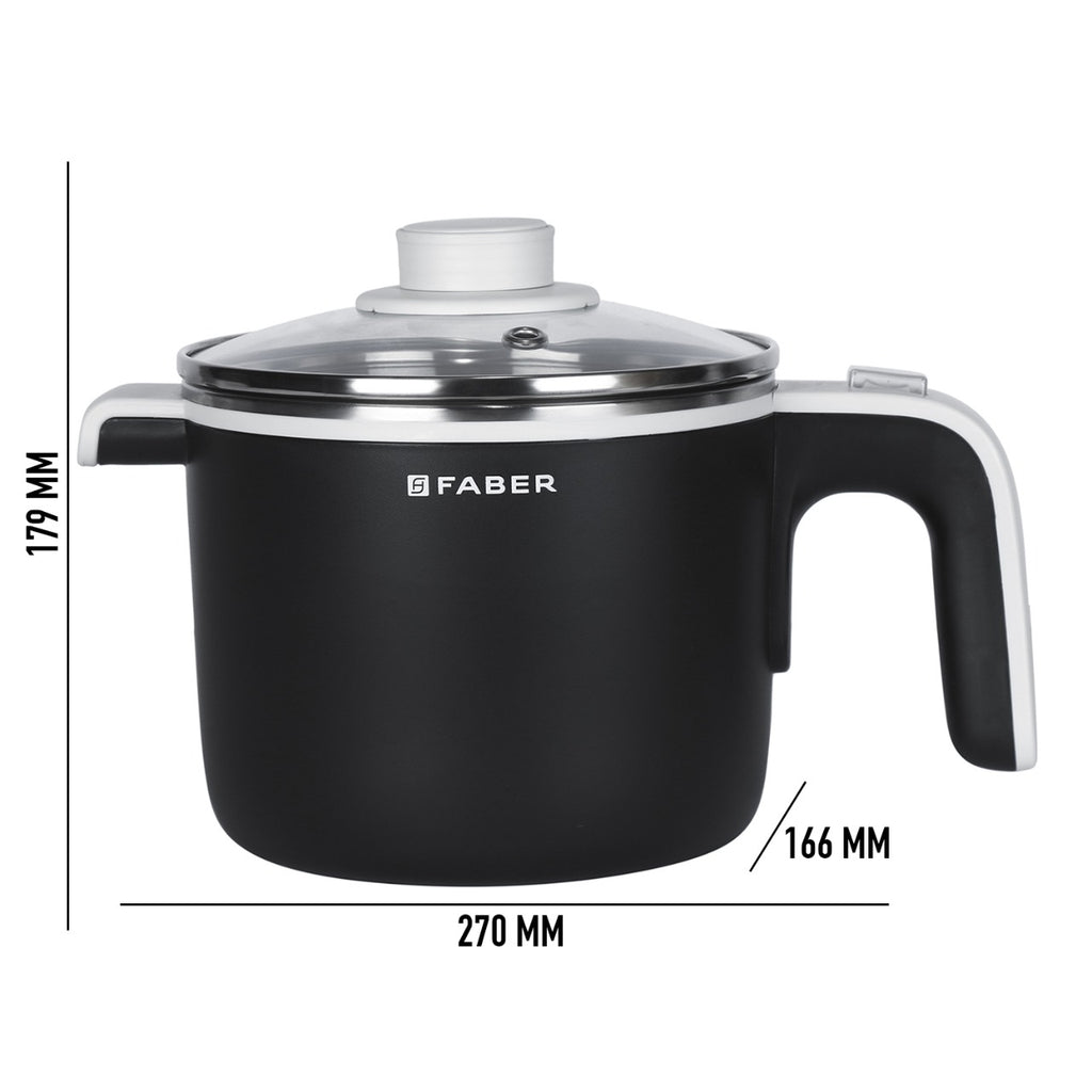 Buy Faber Best FMC 1.2 Litre Black Multicooker Online Buy now at ₹ 1,699
