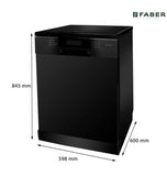 Faber FFSD 8PR 14S BK Dishwashers For Kitchen