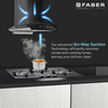 Shop now Faber HOOD ELLORA 3D IN HC SC BF BK 91 Kitchen Chimney Online