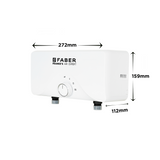 Tankless Instant Water Gyeser Size