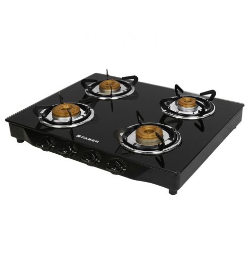 Shop Faber Cooktop Black REMO 4 Burner Kitchen Gas Stove Online - Buy ...