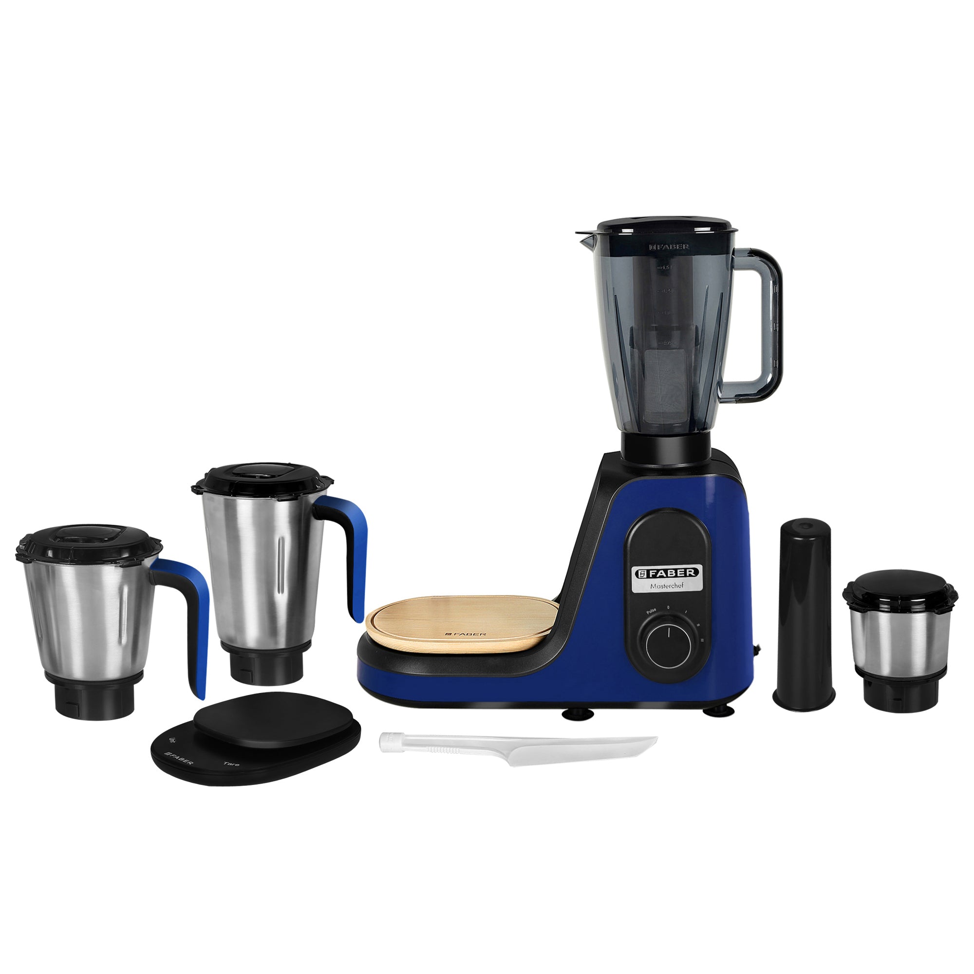 Faber mixer grinder with 4 jar 1000W, stainless steel blades mixer