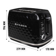 FT 950W DLX BK - Pop Up Toaster